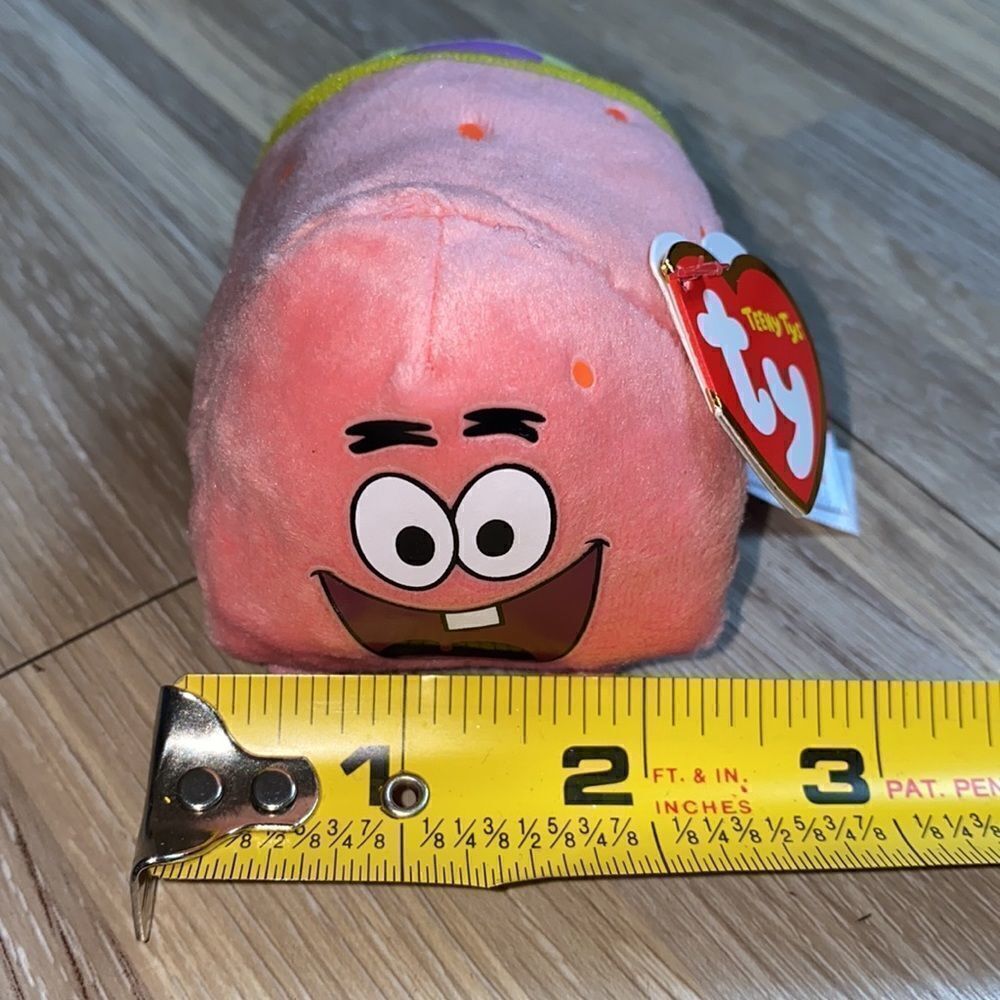 SpongeBob SquarePants Patrick Star TY teeny beanies plush Nickelodeon cartoon - Picture 10 of 11